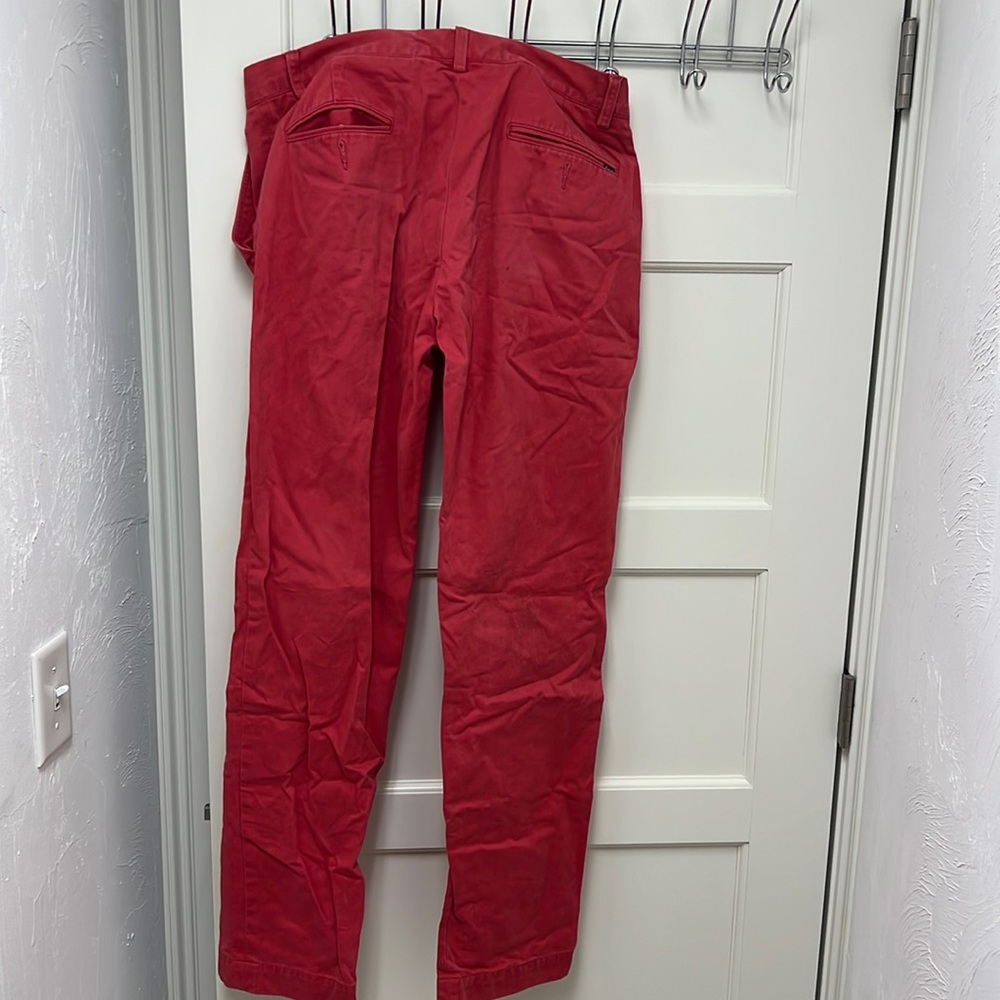 Size 32/34 Polo salmon Khakis. LIKE NEW!!